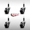 Service Caster 3'' SS Soft Rubber Wheel Swivel 1'' Expanding Stem Caster Set, 4PK SCC-SSEX20S314-SRS-1-4 - alternate 3